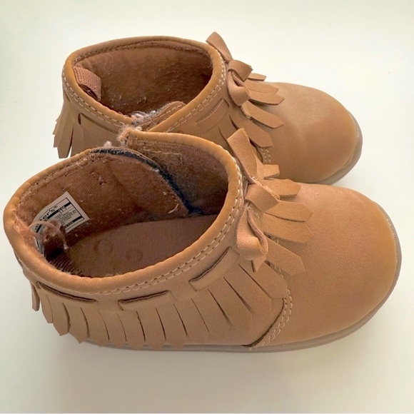 Carters Brown Kids Moccasin Shoes - Size 4.5M - Picture 8 of 11